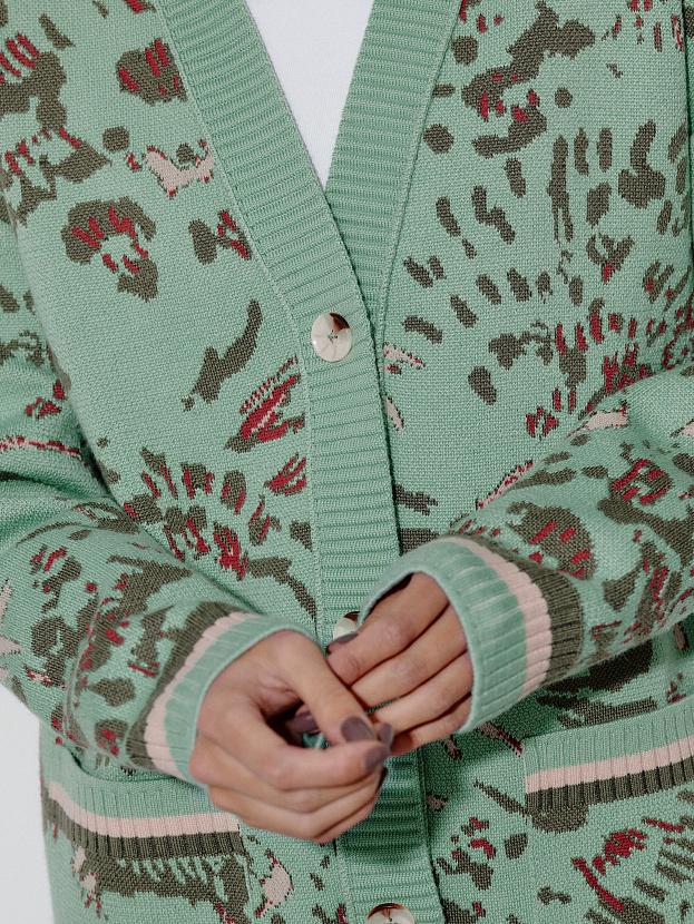 Горизонт кардиган трикотажный (светло-зеленый, 44-46)