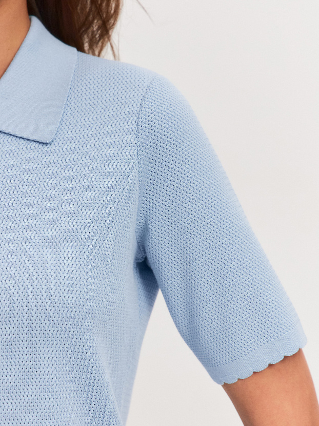 Равена жакет трикотажный (голубой, 44-46)