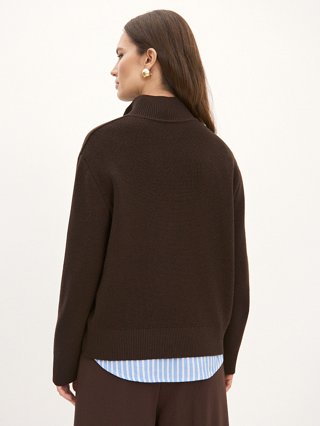 Мюнхен джемпер трикотажный (т.коричневый, 44-46)