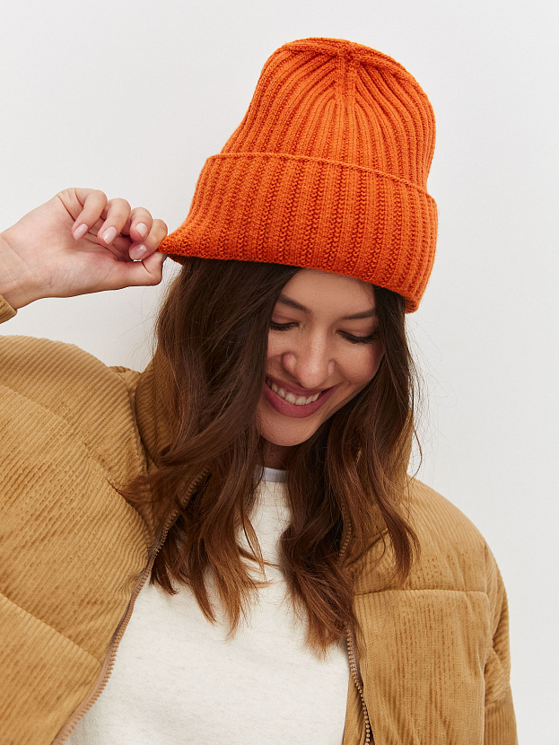 Лайт2 шапка трикотажная (ярко-оранжевый, 56-58)