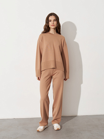 Джемпер из шерсти мериноса и вискозы Дания