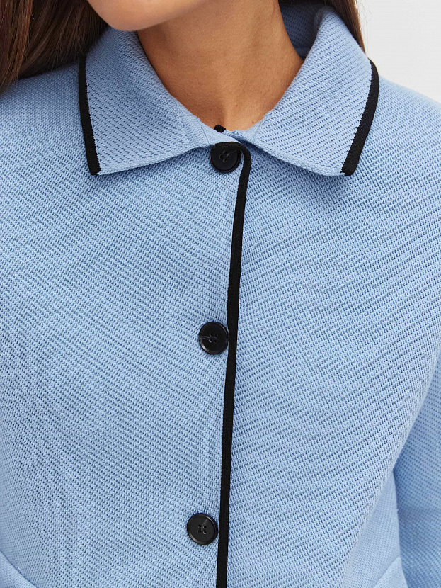 Элира жакет трикотажный (голубой, 44-46)