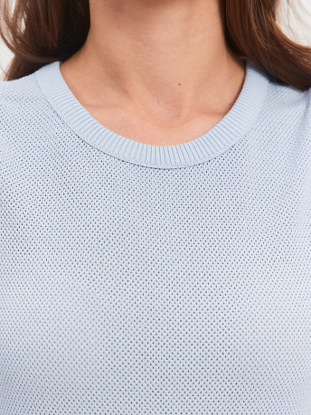 Майка с круглым вырезом из хлопка и вискозы Эмма