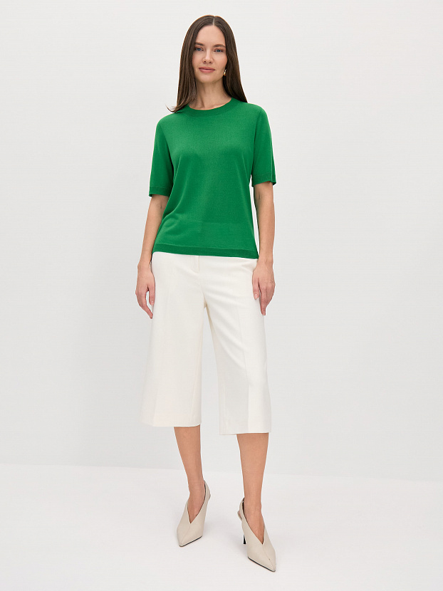 Адель джемпер (футболка) трикотажный (ярко-зеленый, 44-46)