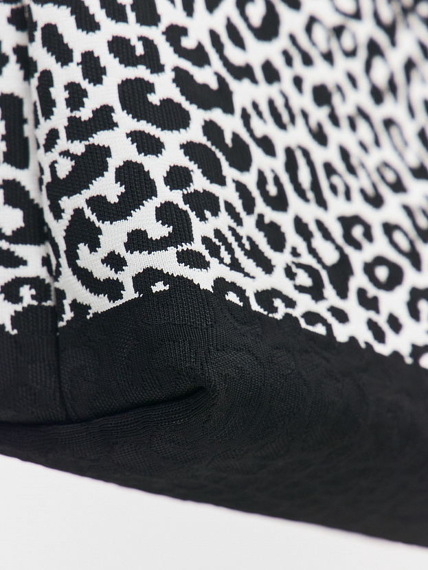 Сумка жаккардовая 2025-Л03 (черный/белый)