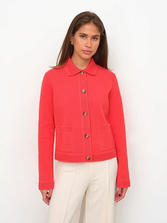 Жакет из хлопка и вискозы укороченный Ницца