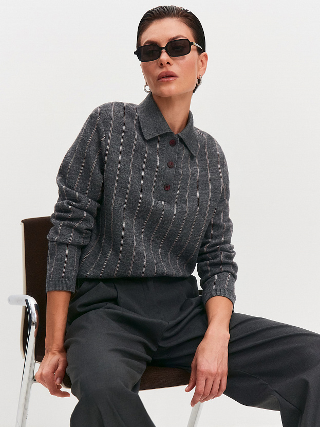 Генри джемпер (поло) трикотажный (маренго, 44-46)