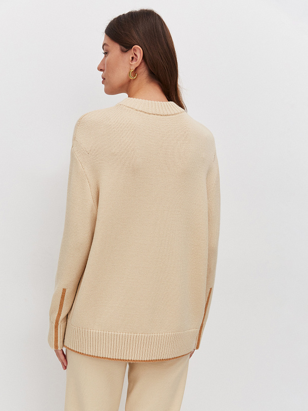 Кураж джемпер трикотажный (кремовый, 44-46)