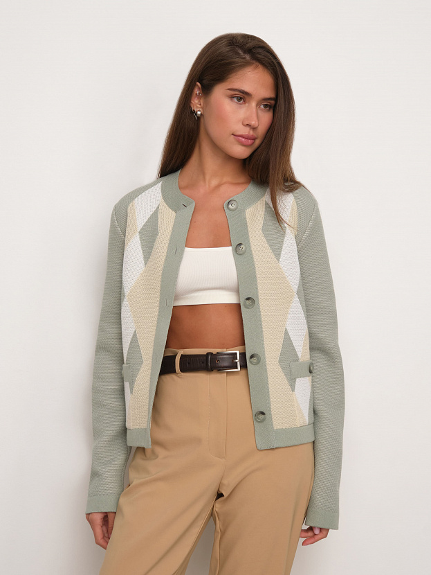 Софи жакет трикотажный (св.зеленый, 44-46)