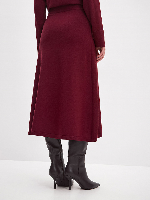Мисти юбка трикотажная (бордо, 44-46)