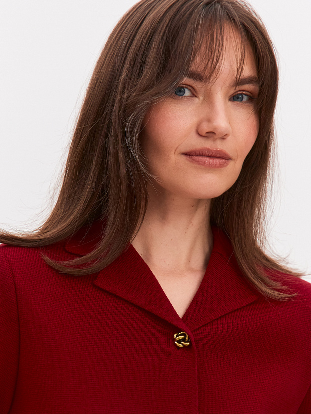 Кристи жакет трикотажный (вишневый, 46)