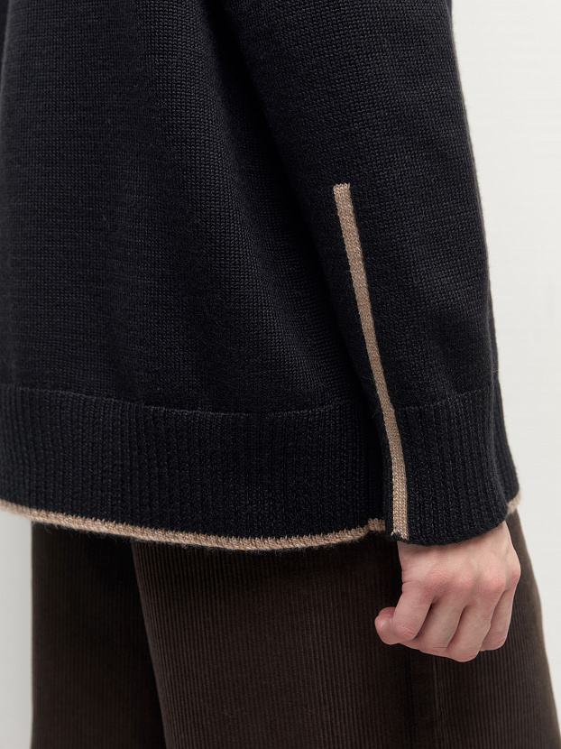 Кураж джемпер трикотажный (черный, 44-46)