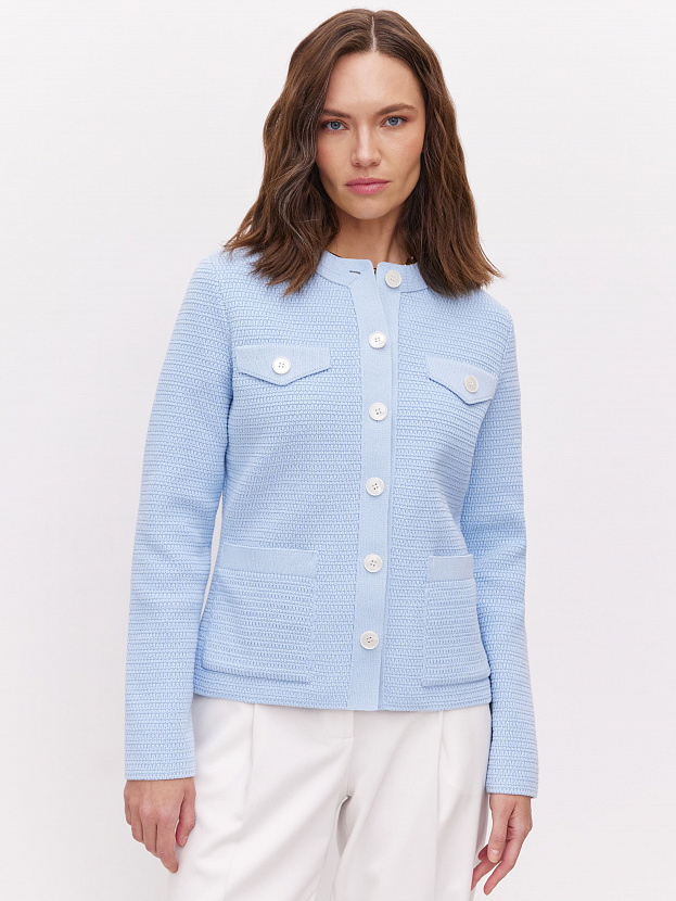 Шарм жакет трикотажный (св.голубой, 46)