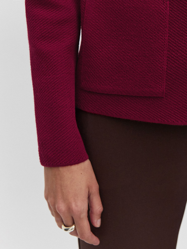 Аврора жакет трикотажный (вишневый, 44-46)