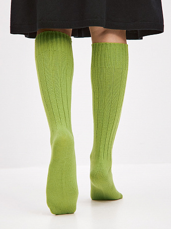 Гольфы трикотажные из шерсти мериноса Степ