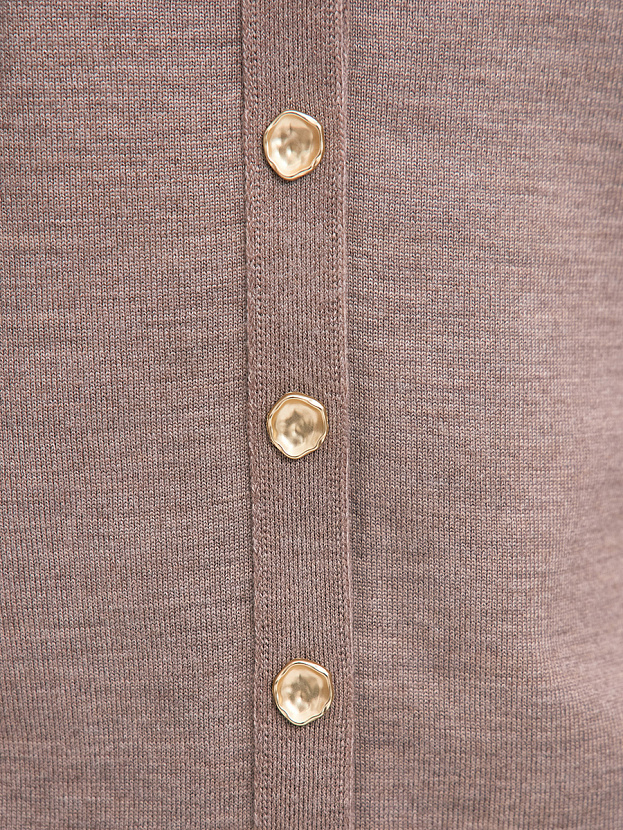 Мята кардиган трикотажный (какао, 46)