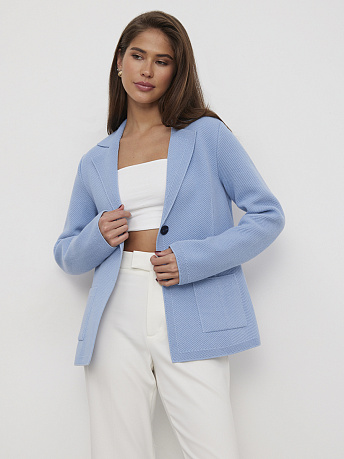 Жакет полуприлегающий из хлопка Рута