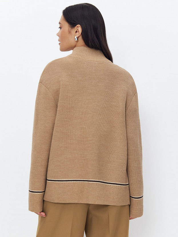 Азимут джемпер трикотажный (бежевый меланж, 44-46)