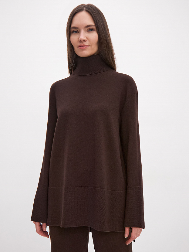 Сатурн костюм (джемпер+брюки) трикотажный (шоколадный, 40-42/164-170)