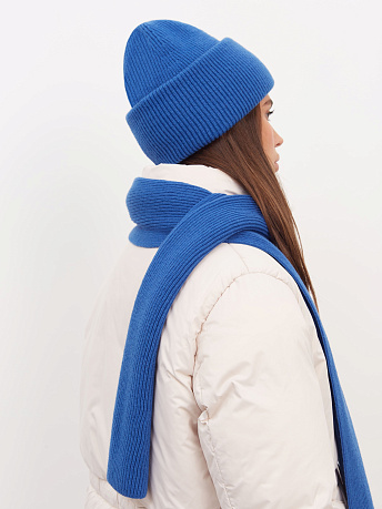 Комплект из шапки и шарфа из шерсти мериноса Ботаника