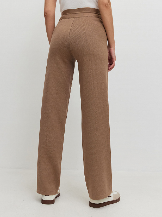 Палаццо брюки трикотажные (какао, 40-42/164-170)