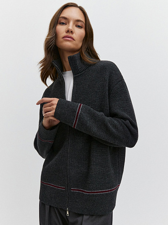 Джемпер из шерсти мериноса с высоким воротом Азимут