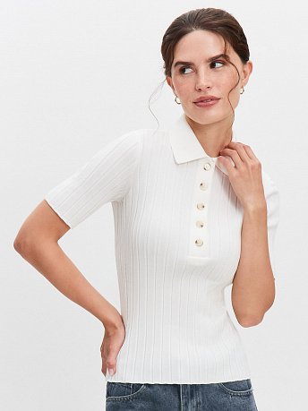 Поло облегающего силуэта Вега