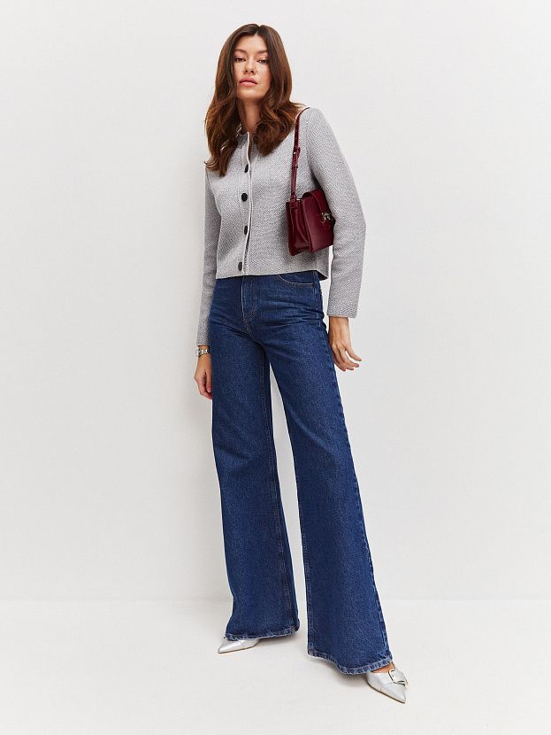 Антарес жакет трикотажный (серый, 44-46)