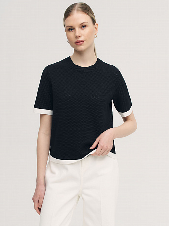 Футболка с акцентной полоской Элмонд