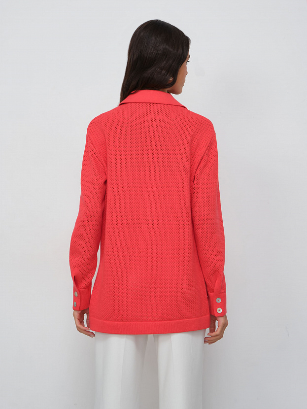 Джули кардиган трикотажный (глубокий коралловый, 44-46)