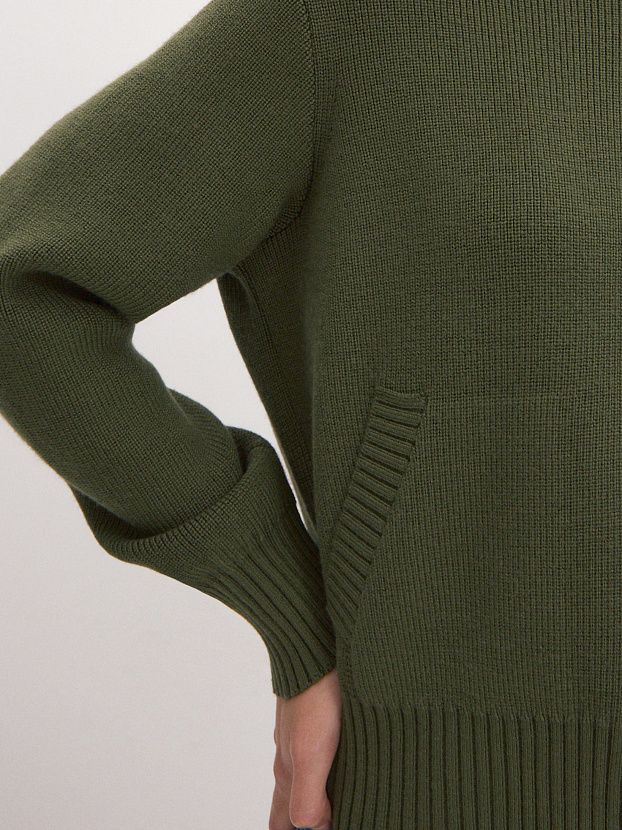 Эльба джемпер (бомбер) трикотажный (зеленый, 44-46)