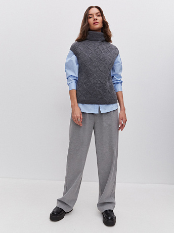 Жилет с шерстью мериноса и кид-мохером Дарина