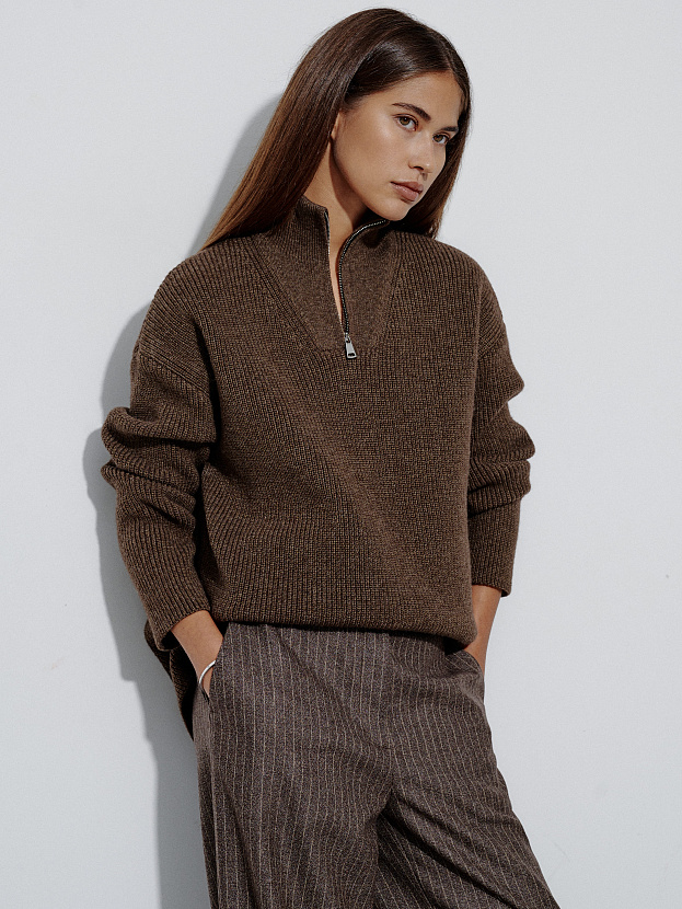 Ридми джемпер трикотажный (коричневый, 44-46)