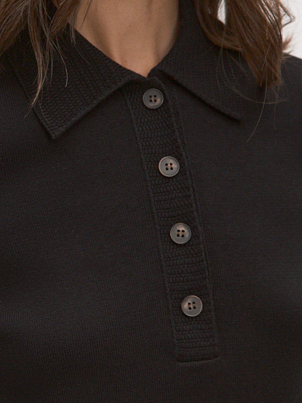 Фреско джемпер трикотажный (черный, 44-46)