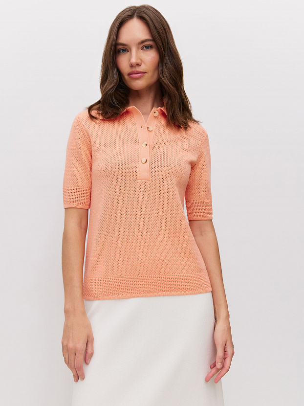 Симоне джемпер (футболка) трикотажный (лососевый, 44-46)