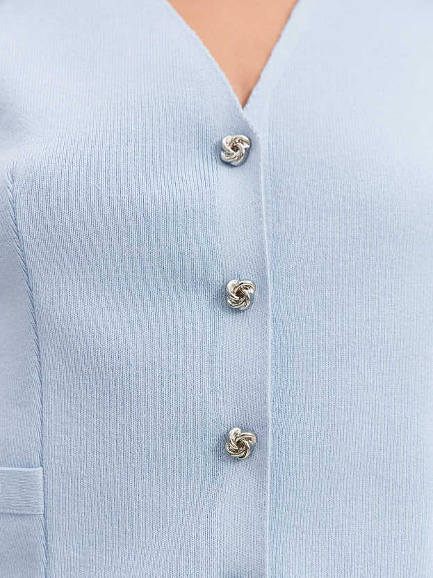 Тиффани жилет трикотажный (голубой, 44-46)