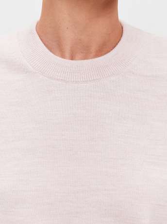 Джемпер из шерсти мериноса и вискозы с коротким рукавом Юджин