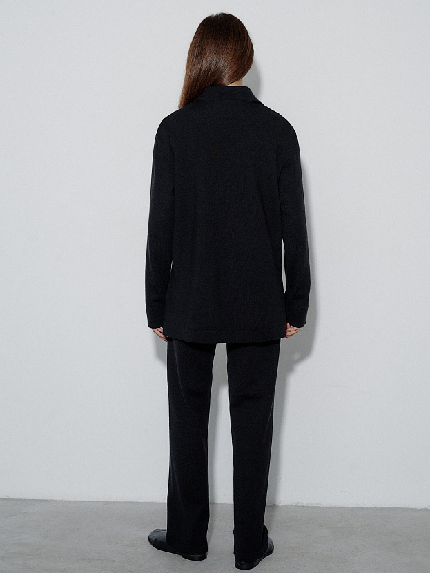 Джемми брюки трикотажные (черный, 44-46/164-170)