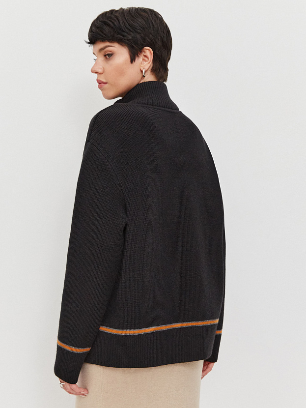 Азимут джемпер трикотажный (черный, 44-46)