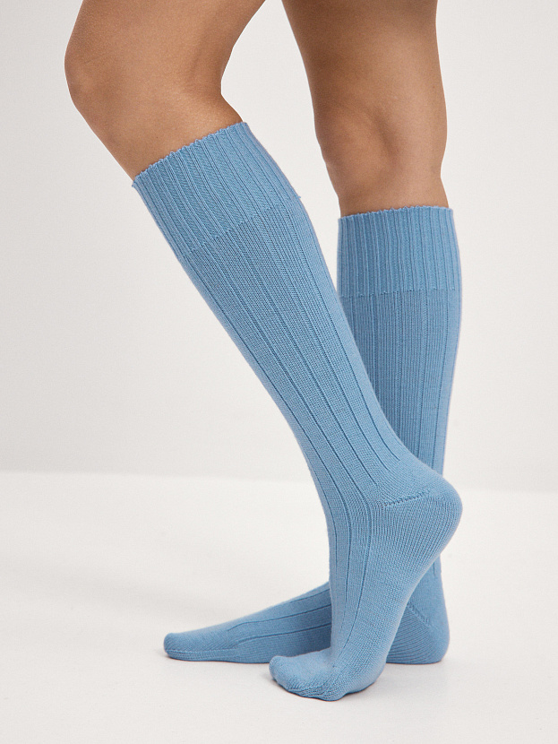 Гольфы трикотажные Степ (лазурный, 36-40)