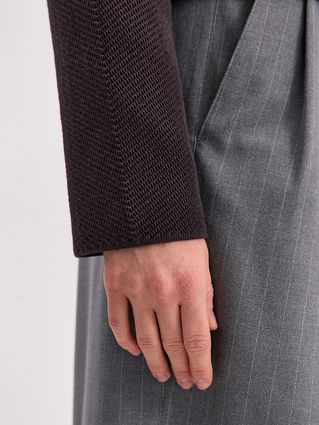 Лацио жакет трикотажный (темно-коричневый, 44-46)