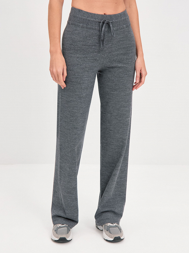 Джемми брюки трикотажные (серый меланж, 44-46/164-170)