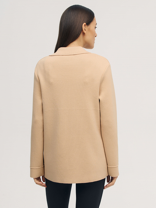 Монако пиджак трикотажный (песочный, 44-46)