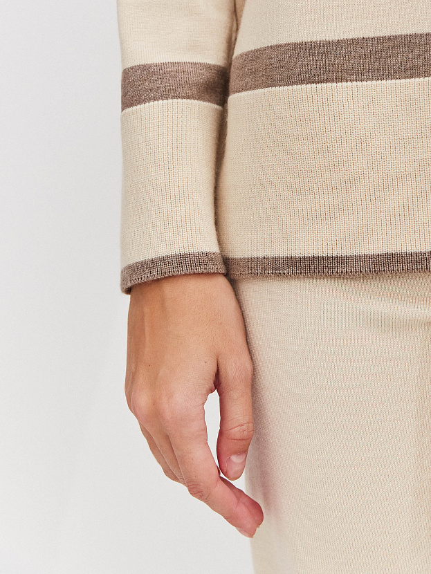 Стрит джемпер трикотажный (кремовый, 44-46)