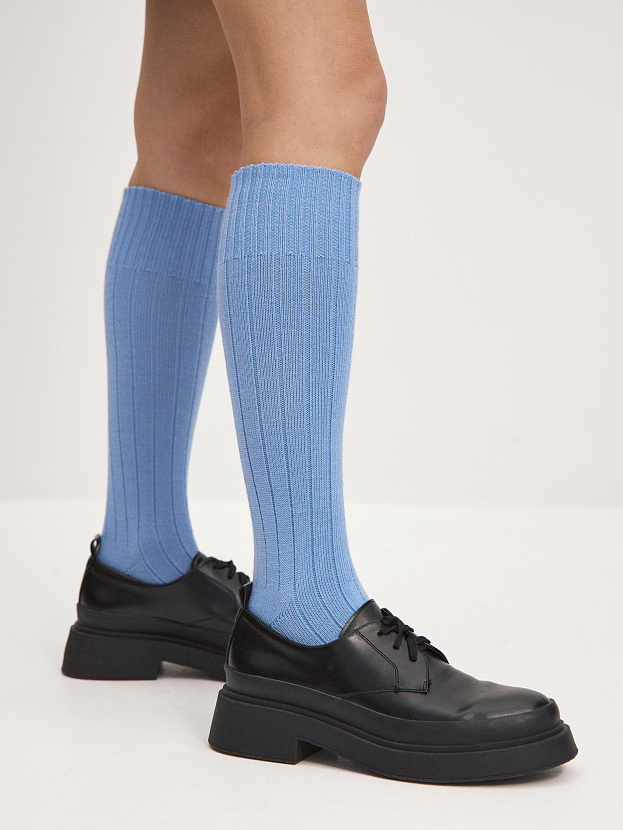 Гольфы трикотажные Степ (голубой, 36-40)