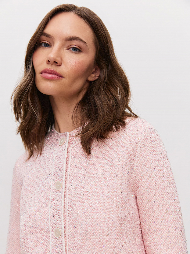 Антарес жакет трикотажный (светло-розовый, 44-46)