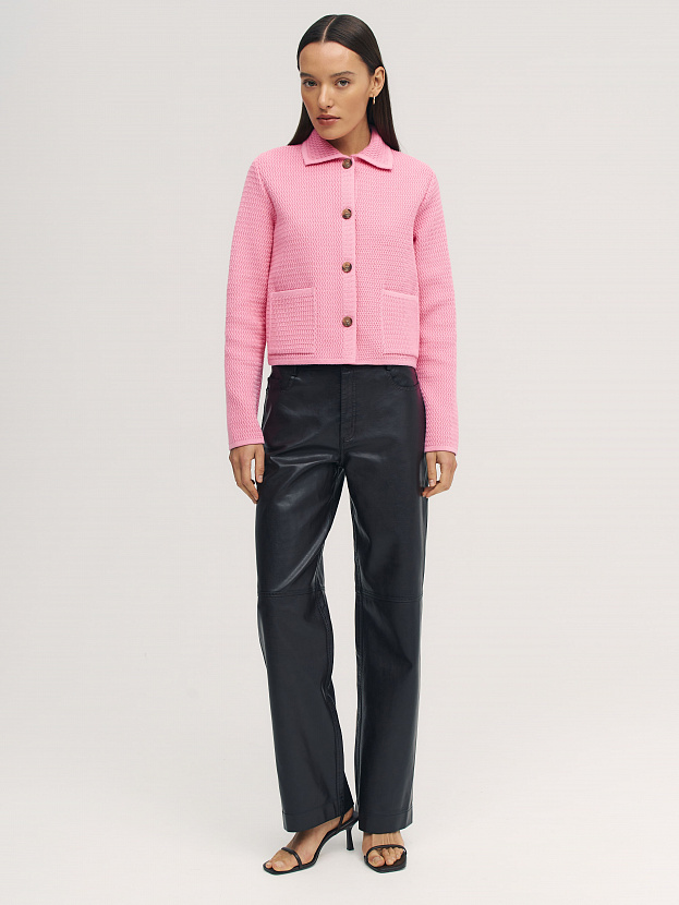 Селена жакет трикотажный (розовый, 46)