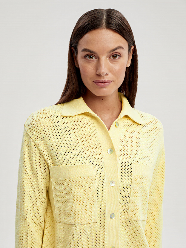 Джули кардиган трикотажный (желтый, 44-46)