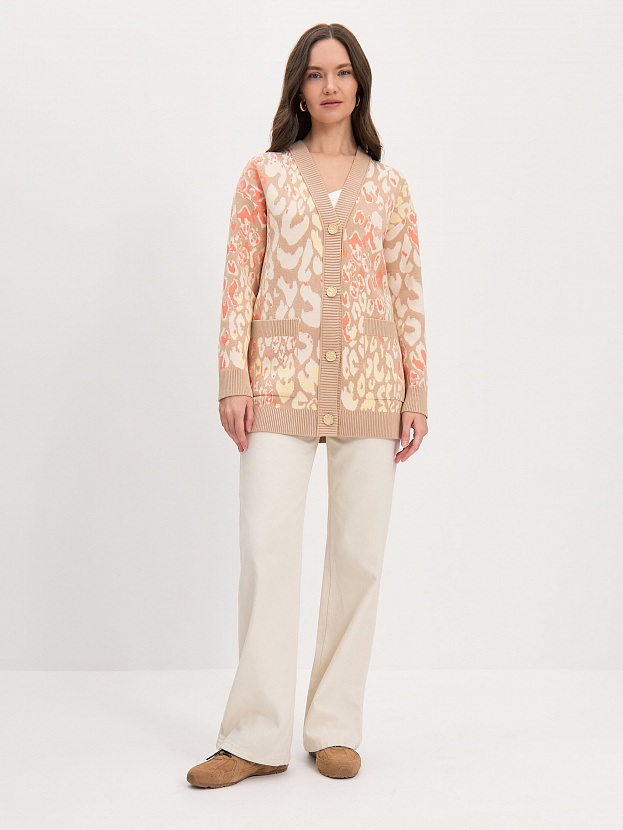 Гарда кардиган трикотажный (бежевый/кремовый, 44-46)