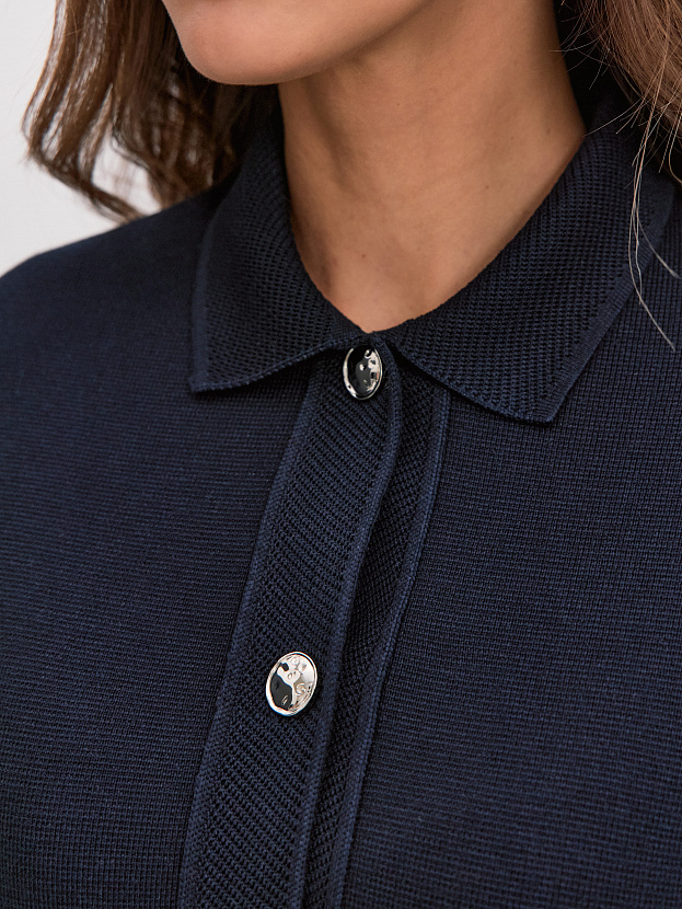 Ницца жакет трикотажный (темно-синий, 46)